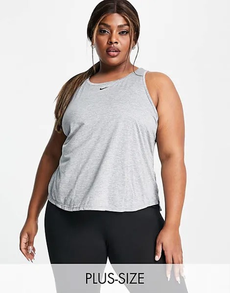 Серый стандартный жилет Nike Training Plus One Dri-FIT