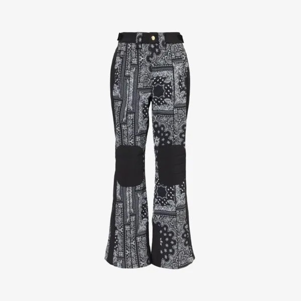 Расклешенные лыжные брюки Niseko средней посадки из эластичной ткани P.E Nation, черный