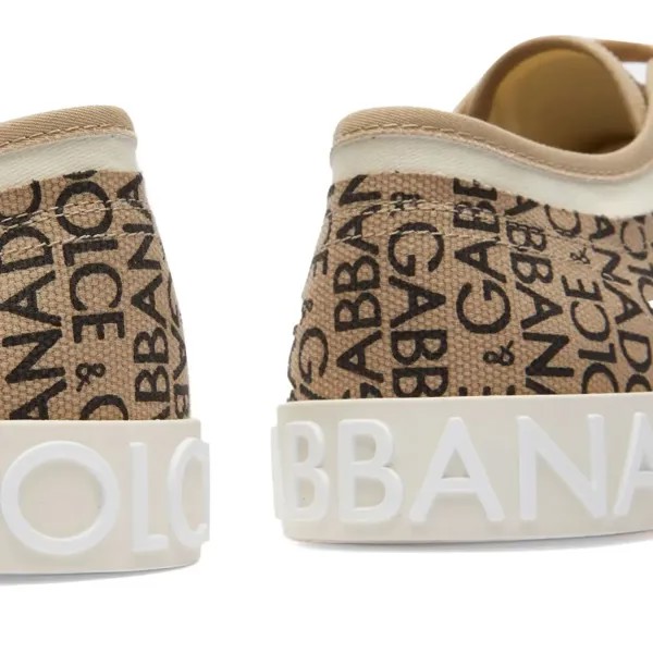 Dolce & Gabbana Винтажные кроссовки portofino, бежевый
