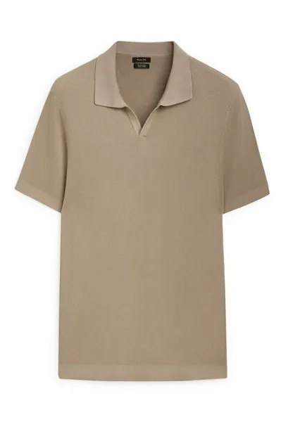 Поло Short Sleeve Massimo Dutti, коричневый