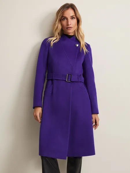 Пальто Susanna из смесовой шерсти Phase Eight, фиолетовый