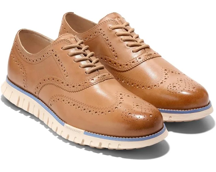 Оксфорды Cole Haan Zerogrand Remastered Wing Tip Unlined, цвет Farro/Vanilla