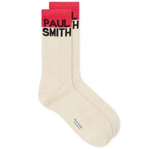 Paul Smith Носки с логотипом PS Chidi, белый