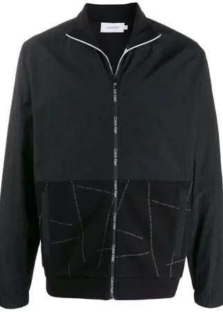 Calvin Klein бомбер на молнии с логотипом
