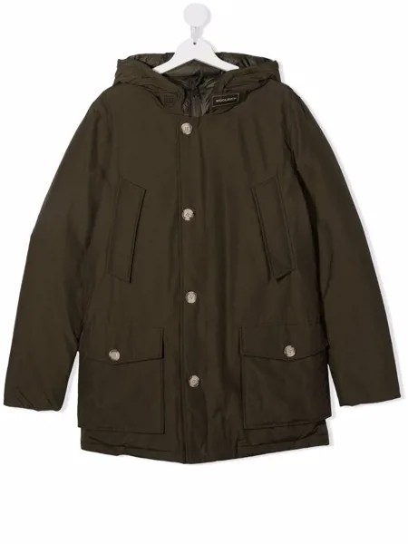 Woolrich Kids пуховик с капюшоном