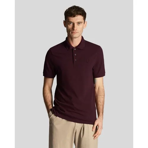 Поло Lyle & Scott Tonal Eagle Polo Shirt, размер XL, бордовый
