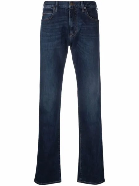 Emporio Armani прямые джинсы, синий