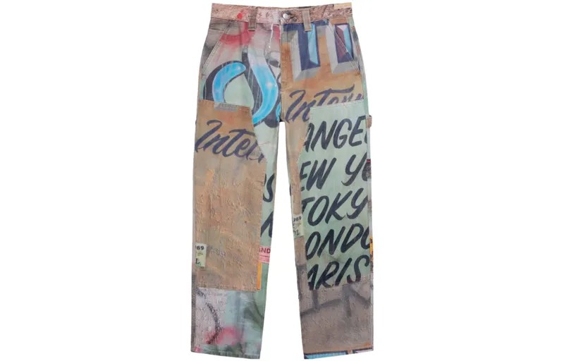 Брюки-карго унисекс многоцветные Stussy, цвет Multicolor