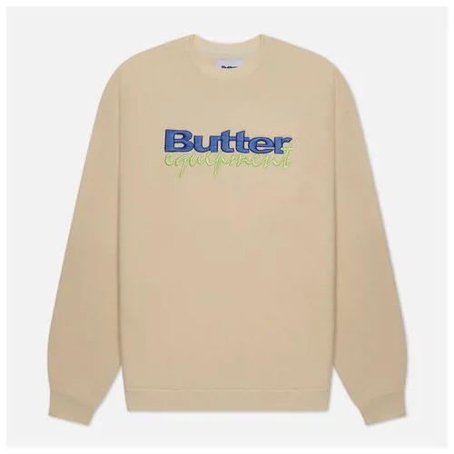 Мужская толстовка Butter Goods Equipment Embroidered Crew Neck жёлтый, Размер XL