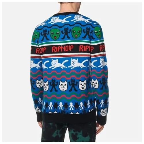 Мужской свитер Ripndip Jolly Holiday Knit синий, Размер M