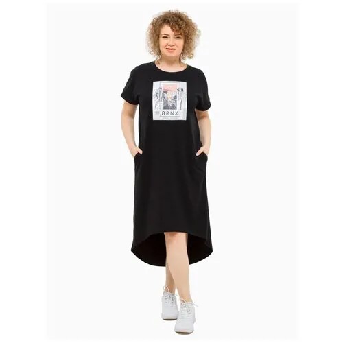 Платье XLady женское летние трикотажное Ньюс (хаки) / Большие размеры / Plus size