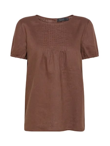 Koan Collection Льняная блузка, коричневый