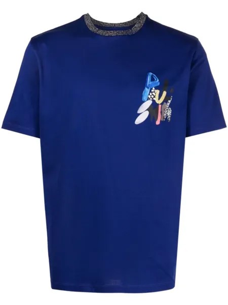 Paul Smith футболка с логотипом, синий