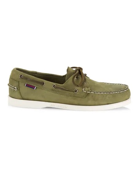 Замшевые мокасины Docksides Portland Crazy Horse Sebago, зеленый