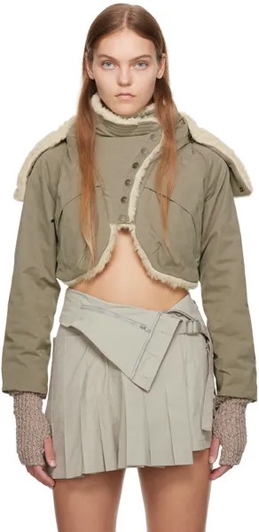 Укороченная куртка цвета хаки Hyein Seo
