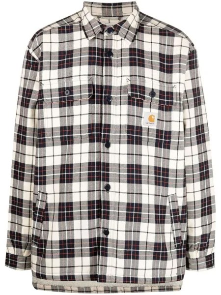 Carhartt WIP куртка-рубашка в клетку, синий