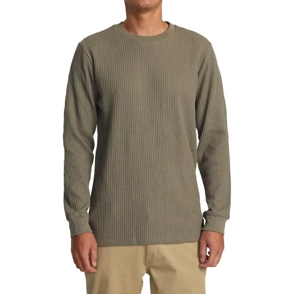 Футболка RVCA Day Shift Long-Sleeve Thermal, цвет Aloe