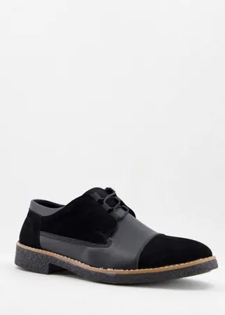 Черные туфли дерби на шнуровке Bolongaro Trevor-Черный цвет