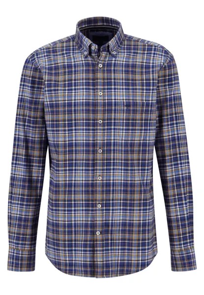 Рубашка FYNCH HATTON Premium Flannel Checks, B.D.,, кэмел