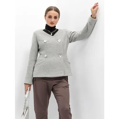 Пиджак ARTWIZARD, размер 170-96-104/ L/ 48, серебряный, серый