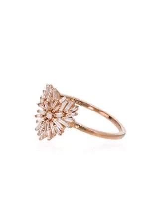 Suzanne Kalan 18k yellow gold diamond-embellished heart ring