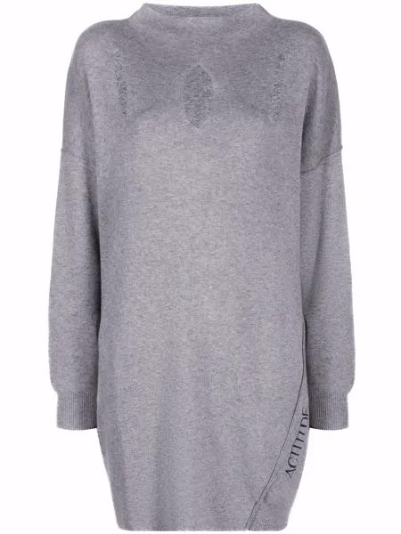 TWINSET трикотажное платье с вырезами