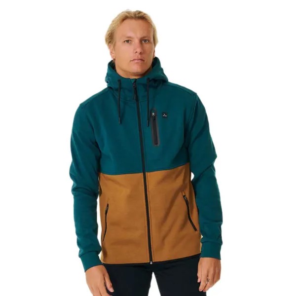 Толстовка Rip Curl Anti Series Departed Full Zip, зеленый