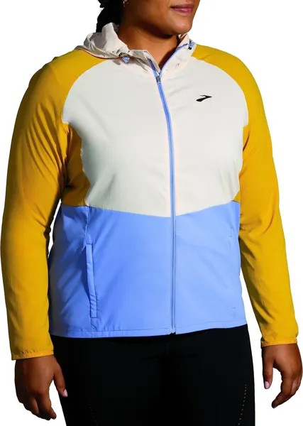 Куртка Brooks Canopy Jacket, цвет Sand/Sundial/Blue Lavender