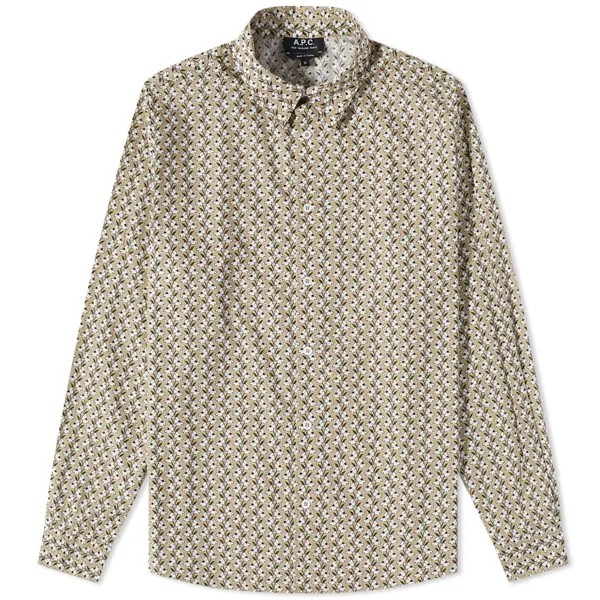 Рубашка A.P.C. Matt Flower Print Poplin Shirt