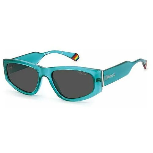 Солнцезащитные очки Polaroid Polaroid PLD 6169/S MVU M9 PLD 6169/S MVU M9, бирюзовый, голубой