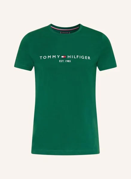Футболка мужская Tommy Hilfiger 1001050619 зеленая S (доставка из-за рубежа)