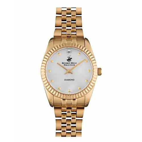 Наручные часы Beverly Hills Polo Club BP3295X.120, белый, золотой