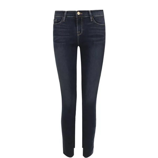 Укороченные джинсы-скинни с потертостями Frame Denim