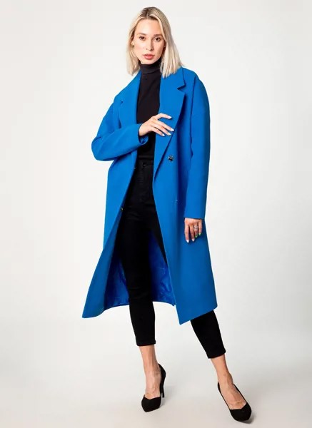 Пальто женское Giulia Rosetti 56204 голубое 42 RU