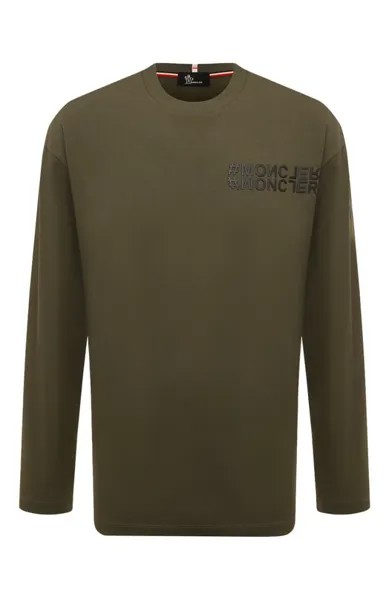 Хлопковый лонгслив Moncler Grenoble