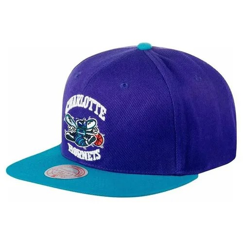 Бейсболка MITCHELL NESS арт. 6HSSSH21269-CHOPRTL Charlotte Hornets NBA (фиолетовый / бирюзовый), размер ONE