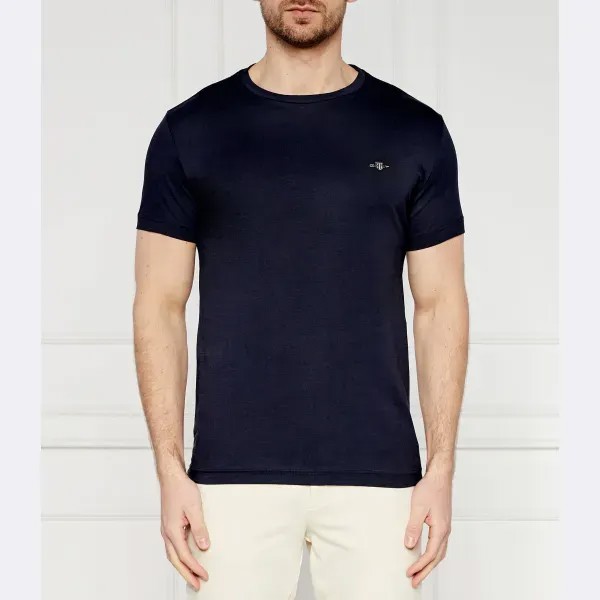 Футболка узкого кроя со щитом Gant, синий