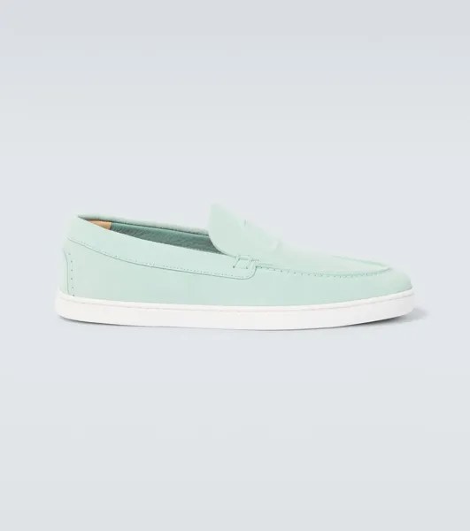 Кожаные топсайдеры Varsiboat Christian Louboutin, синий