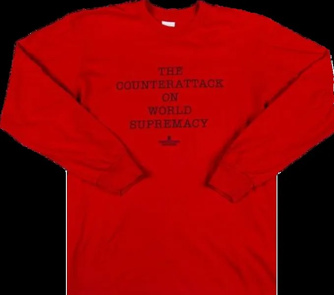 Футболка Supreme x Undercover x Public Enemy Counterattack Long-Sleeve T-Shirt 'Red', красный