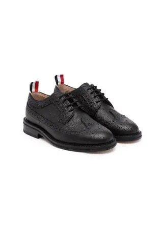 Thom Browne Kids броги из зернистой кожи