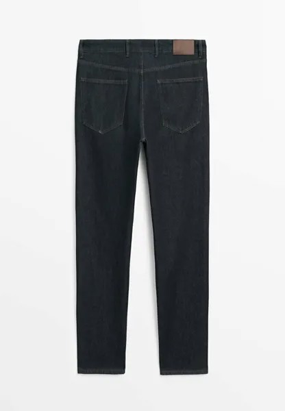 Прямые джинсы Massimo Dutti, синий деним