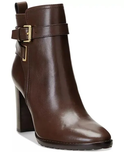 Женские ботильоны Madisyn с пряжками Lauren Ralph Lauren, коричневый