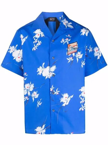 Nº21 floral-print short-sleeved shirt