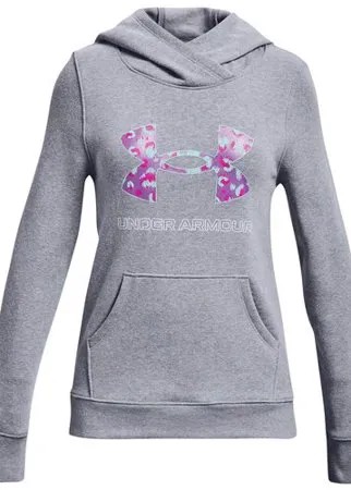 Толстовка Under Armour Rival Fleece Logo Hoodie Серый YXL 1356431-036