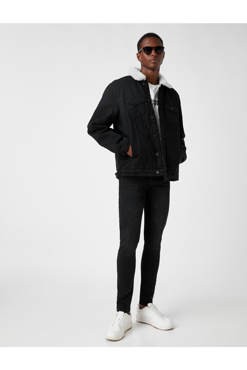Джинсы Skinny Fit премиум-класса - Michael Jean Koton, черный