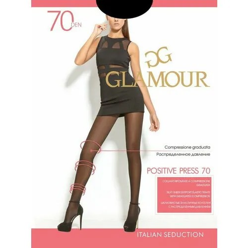 Колготки Glamour, 70 den, размер 2, черный