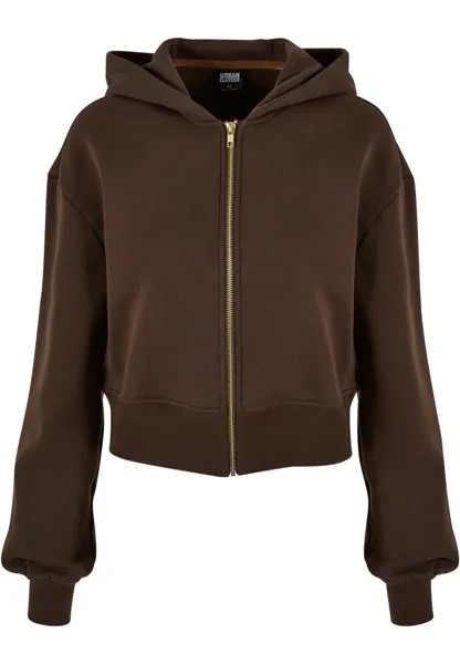 Худи на молнии Urban Classics, цвет Chocolate