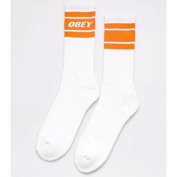 Носки OBEY Cooper Ii Socks White / Magma Orange 2022