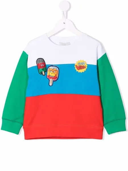Stella McCartney Kids толстовка в стиле колор-блок