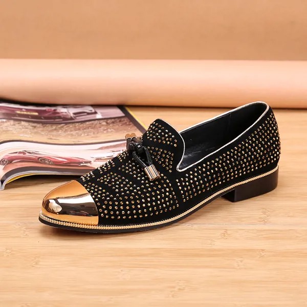 2020 мужские итальянские ботинки кожаные туфли на низком каблуке, свадебные туфли, золотистые, серебристые мужские роскошные лоферы, блестящие туфли-броги, Италия